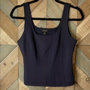 NWOT Banana Republic Preppy Navy Soft Touch Scuba Corset Top